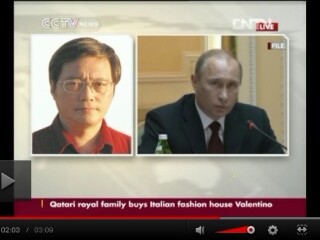 CCTV:VIDEO: INTERVIEW FENG SHAOLEI ON PUTIN